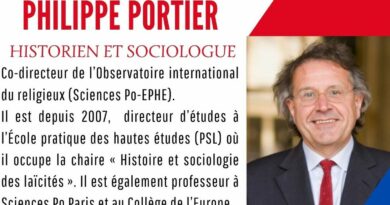 La Conférence de Philippe Portier intitulée “aux sources de la loi du 9 décembre 1905”